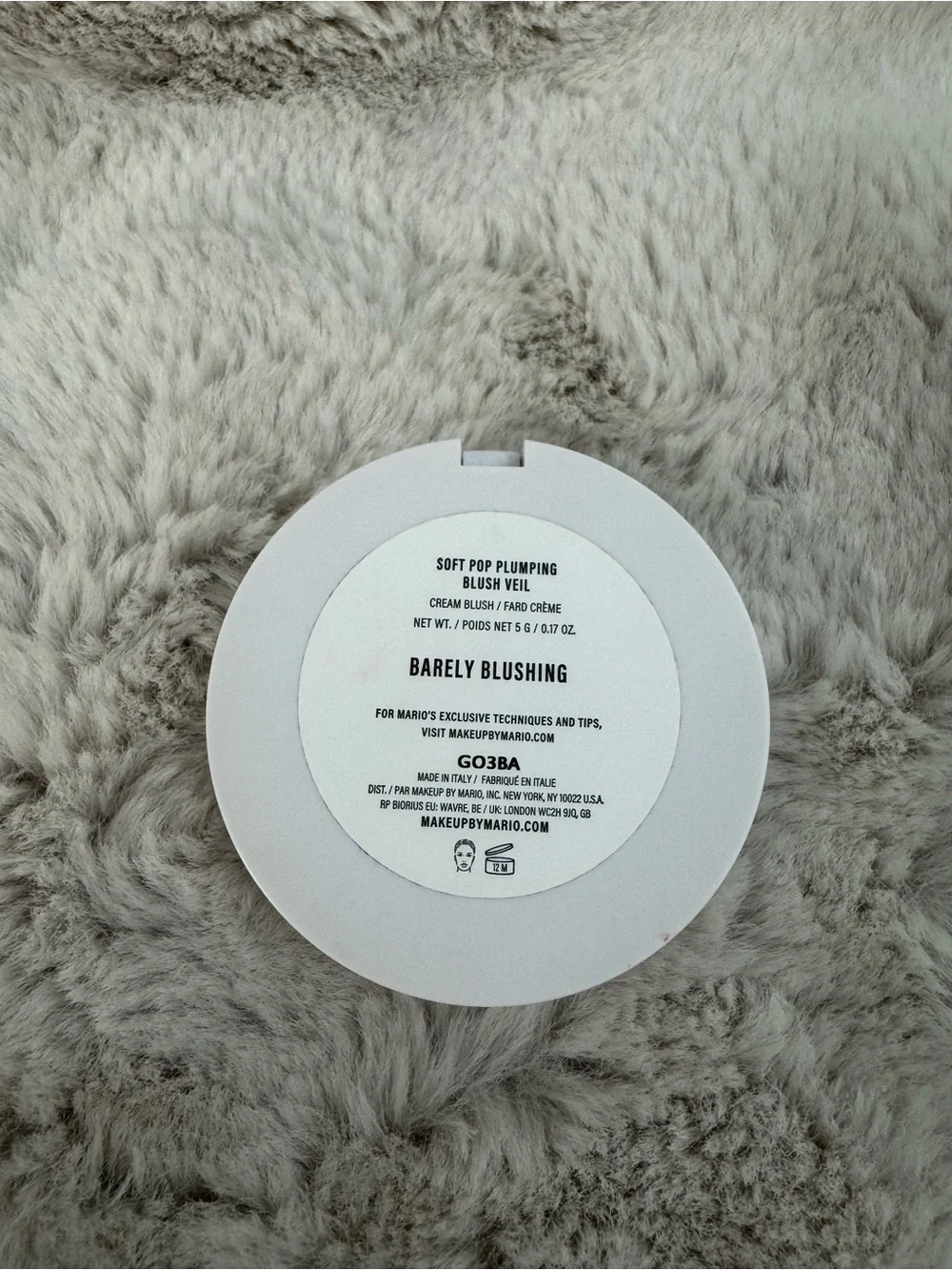 MAKEUP BY MARIO Soft Pop Plumping Cream Blush Veil - Barely Blushing (Pink)